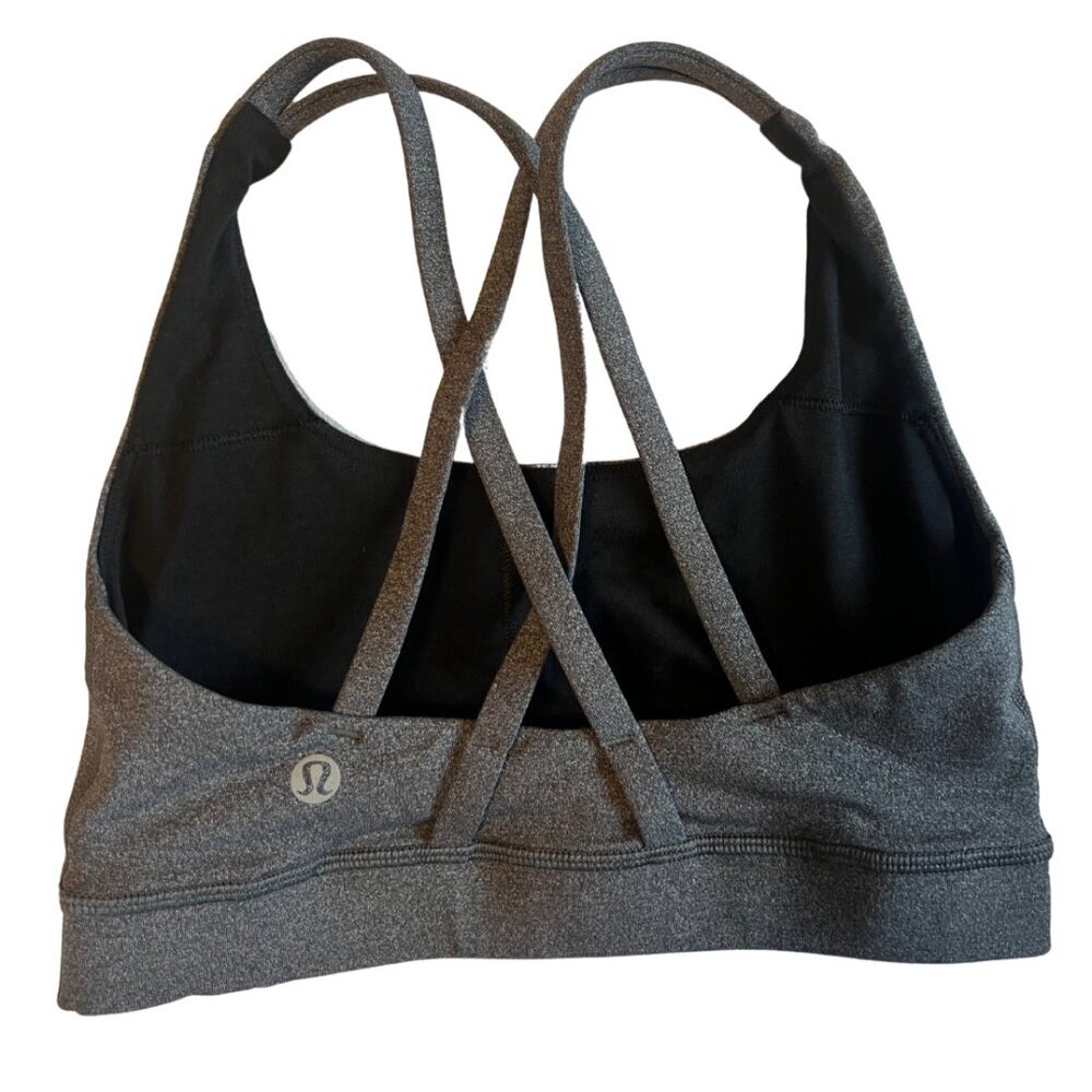 Lululemon Energy Bra Heathered Gray Slate - Picture 5 of 5